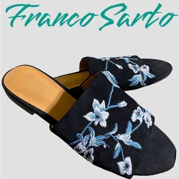 FRANCO Sarto Ellie Flat Sandal/Slide size 7.5 Excellent preowned!  Stunning shoe - Picture 2 of 15